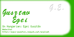 gusztav egei business card